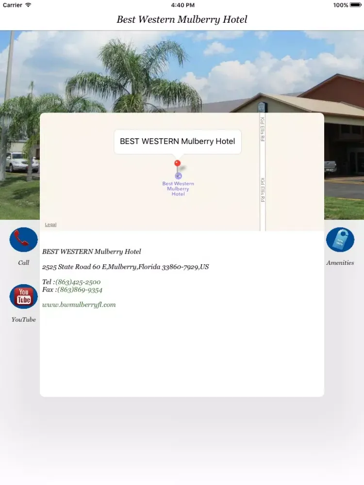 ภาพหน้าจอของ Best Western Mulberry Hotel iPad 