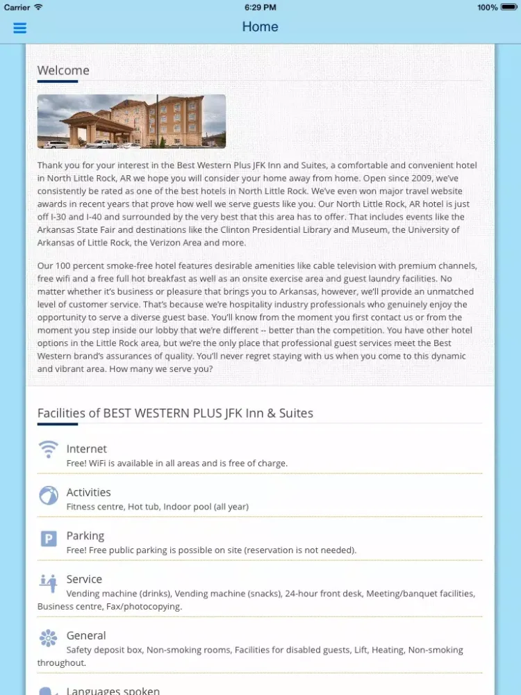 BEST WESTERN PLUS JFK Inn & Suites iPad  स्क्रीनशॉट
