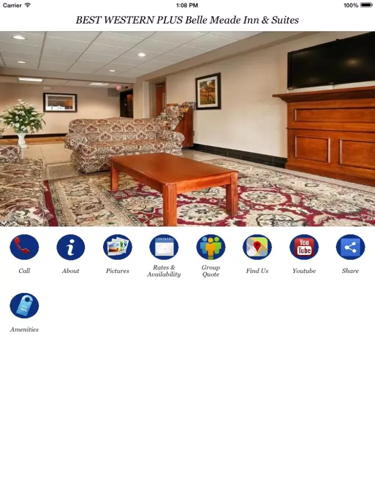 Ảnh chụp màn hình của BEST WESTERN PLUS Belle Meade Inn & Suites iPad 
