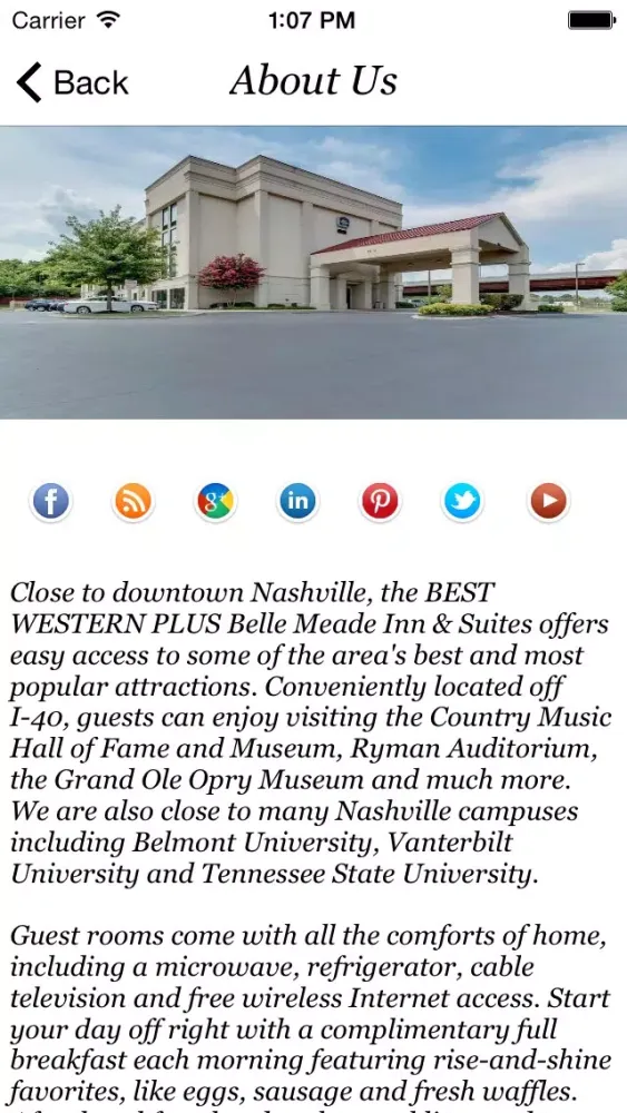 Ảnh chụp màn hình của BEST WESTERN PLUS Belle Meade Inn & Suites