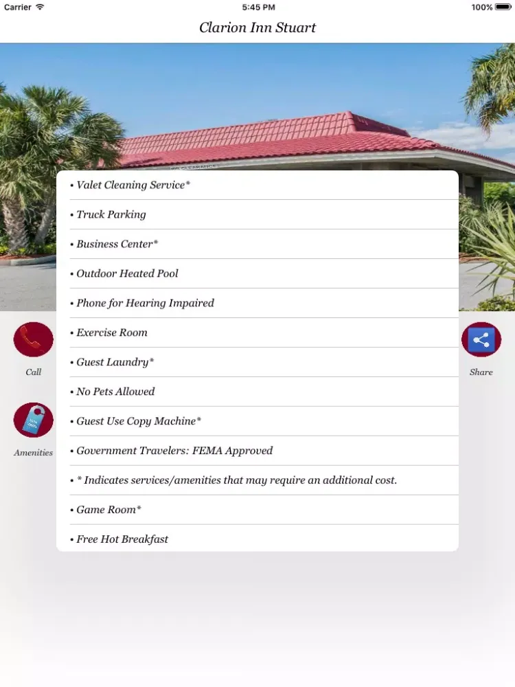 Clarion Inn Stuart iPad  سکرین شاٹس