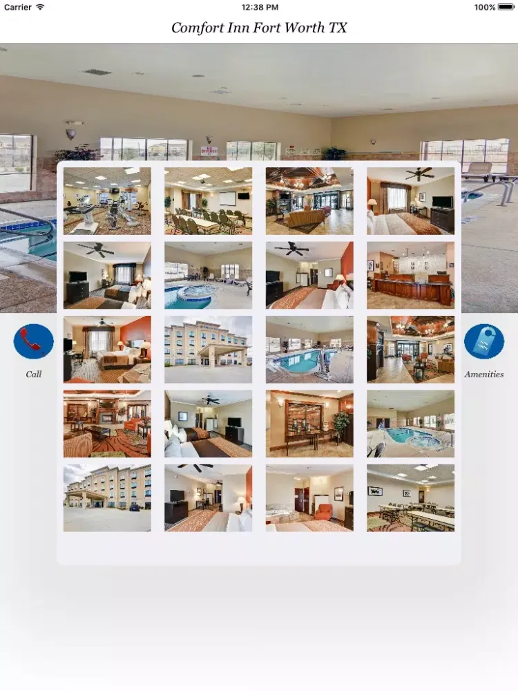 Tangkapan skrin Comfort Inn Fort Worth TX iPad 