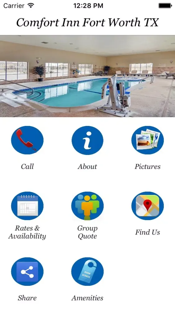 Tangkapan skrin Comfort Inn Fort Worth TX
