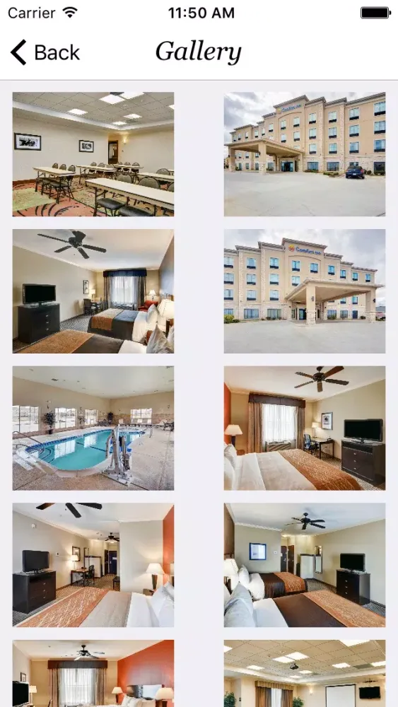 Tangkapan skrin Comfort Inn Fort Worth TX