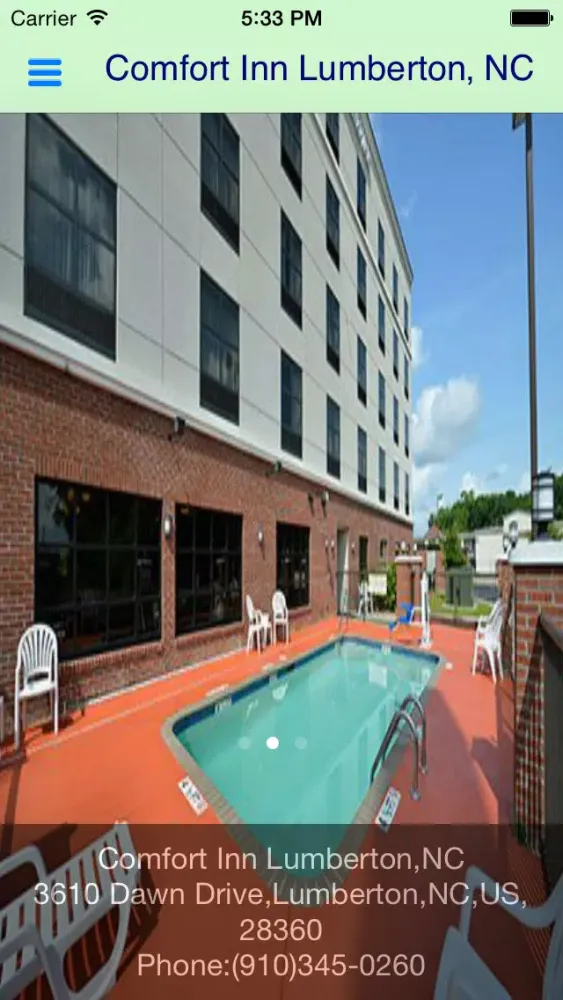 Zrzuty ekranu Comfort Inn Lumberton,NC