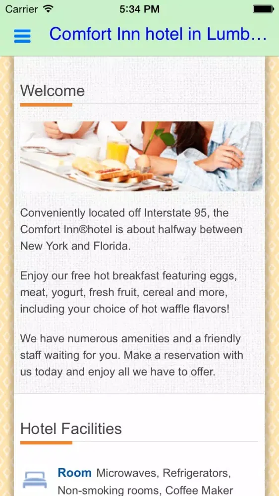 Zrzuty ekranu Comfort Inn Lumberton,NC