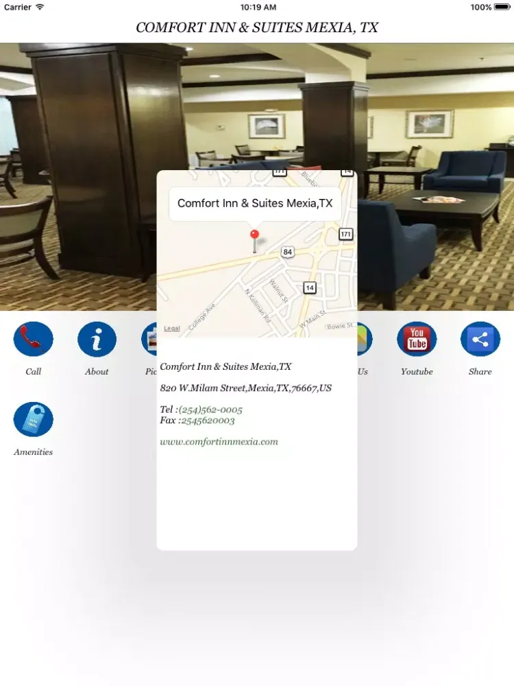 Zrzuty ekranu COMFORT INN & SUITES MEXIA, TX iPad 