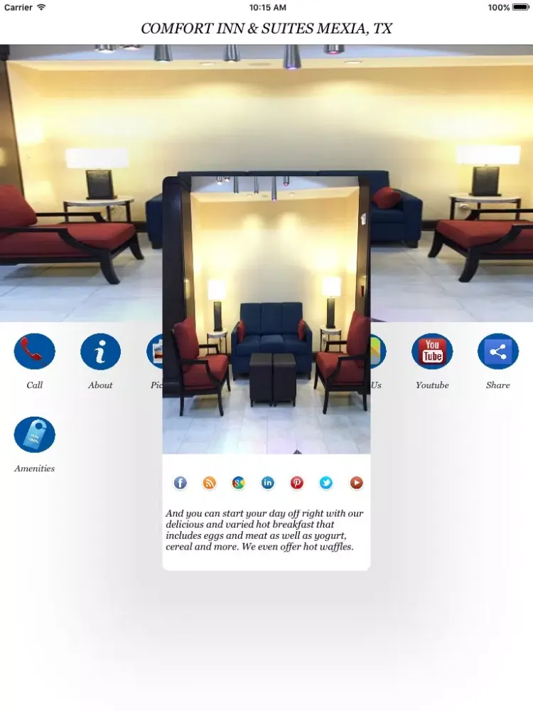 Zrzuty ekranu COMFORT INN & SUITES MEXIA, TX iPad 