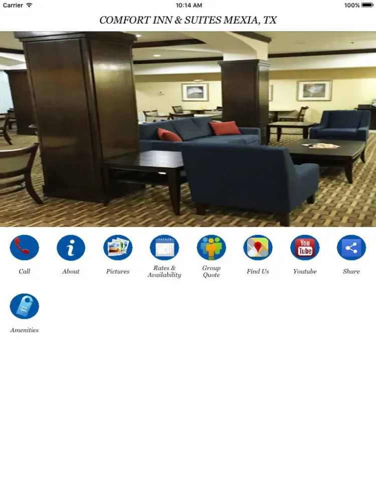 Zrzuty ekranu COMFORT INN & SUITES MEXIA, TX iPad 