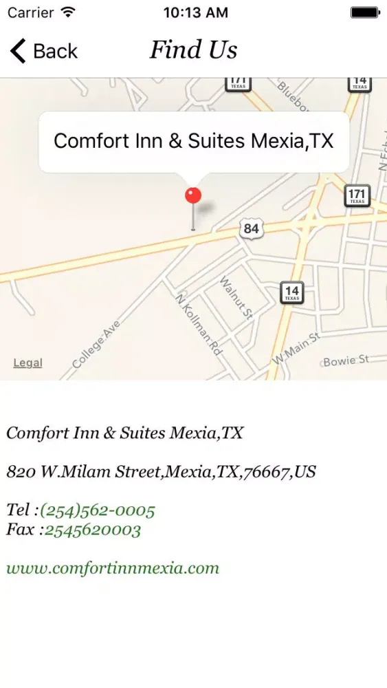 Zrzuty ekranu COMFORT INN & SUITES MEXIA, TX