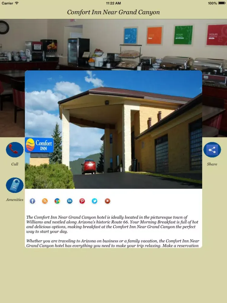 Comfort Inn Near Grand Canyon iPad  স্ক্রিনশট