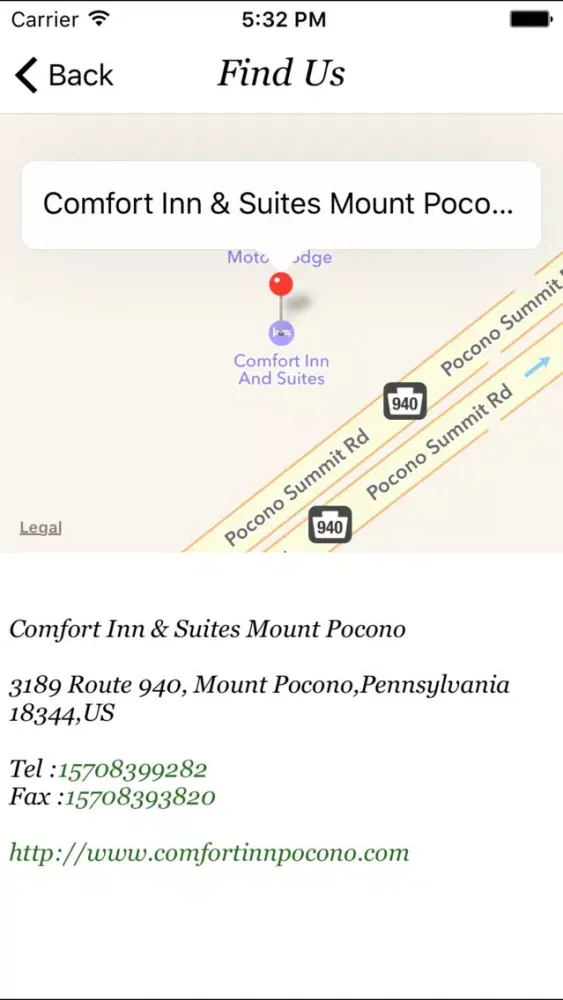 Ảnh chụp màn hình của Comfort Inn & Suites Mount Pocono