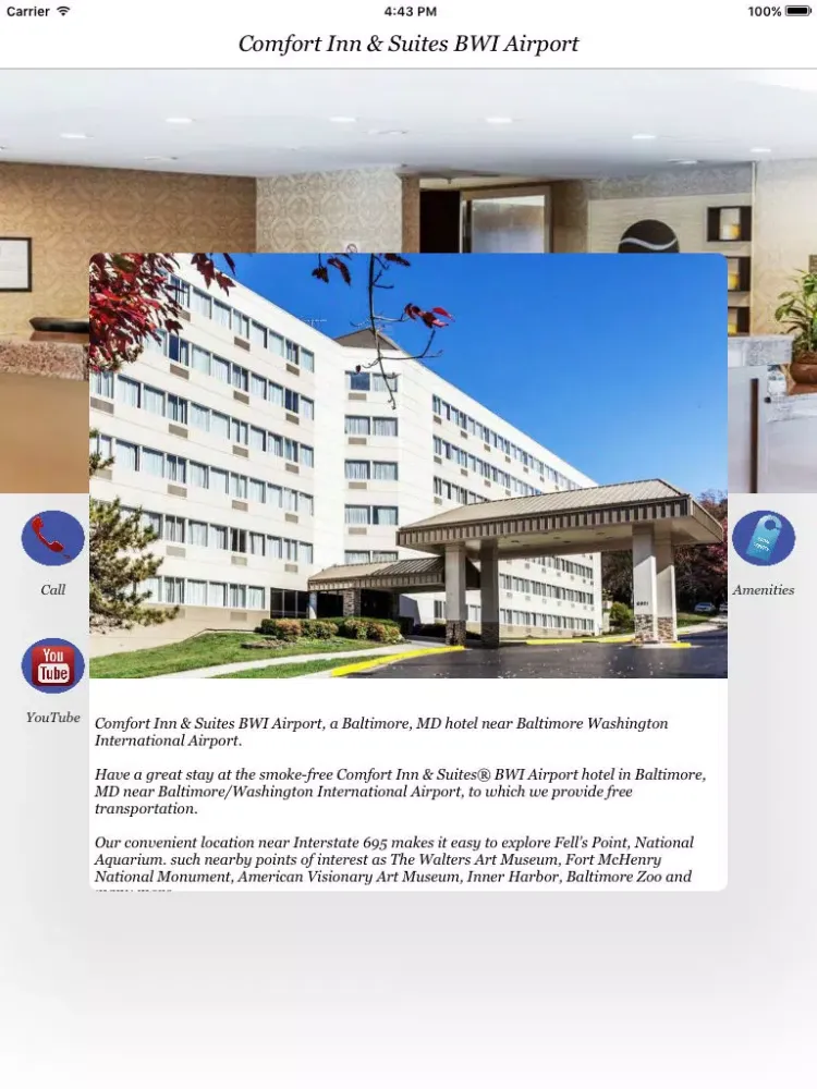 Comfort Inn & Suites BWI Airport iPad  Screenshots