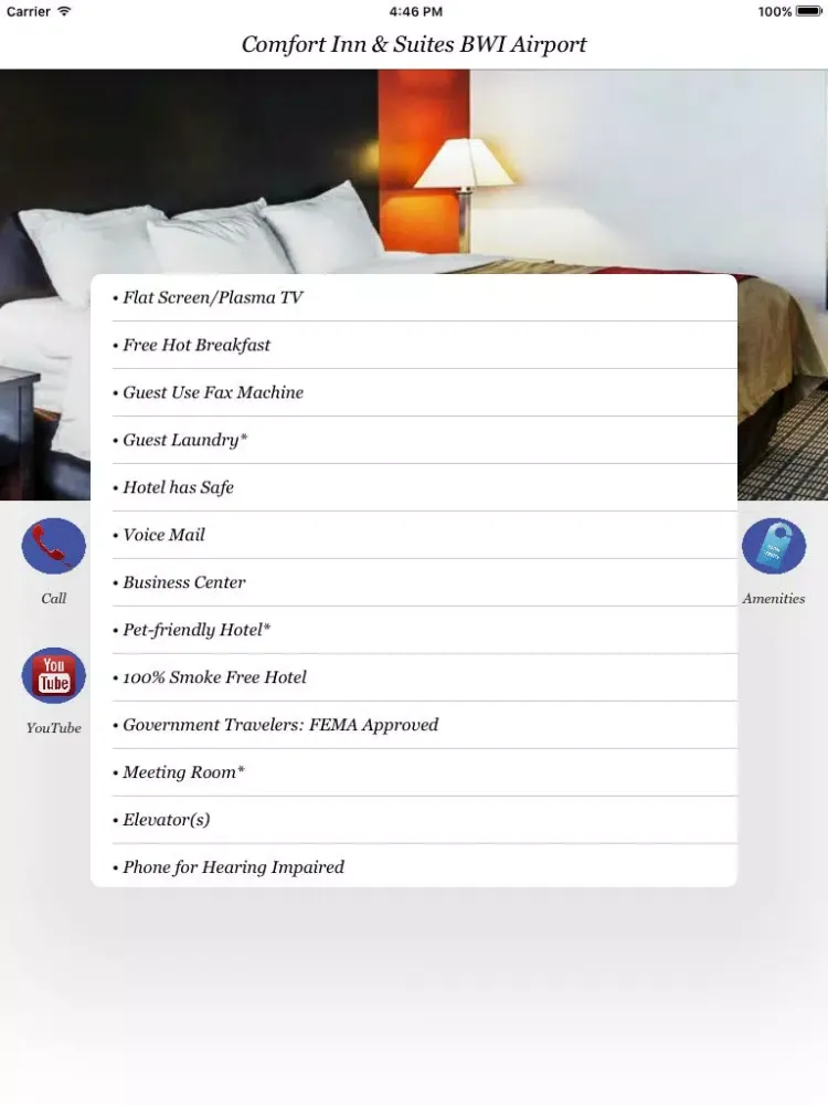 Comfort Inn & Suites BWI Airport iPad  Screenshots
