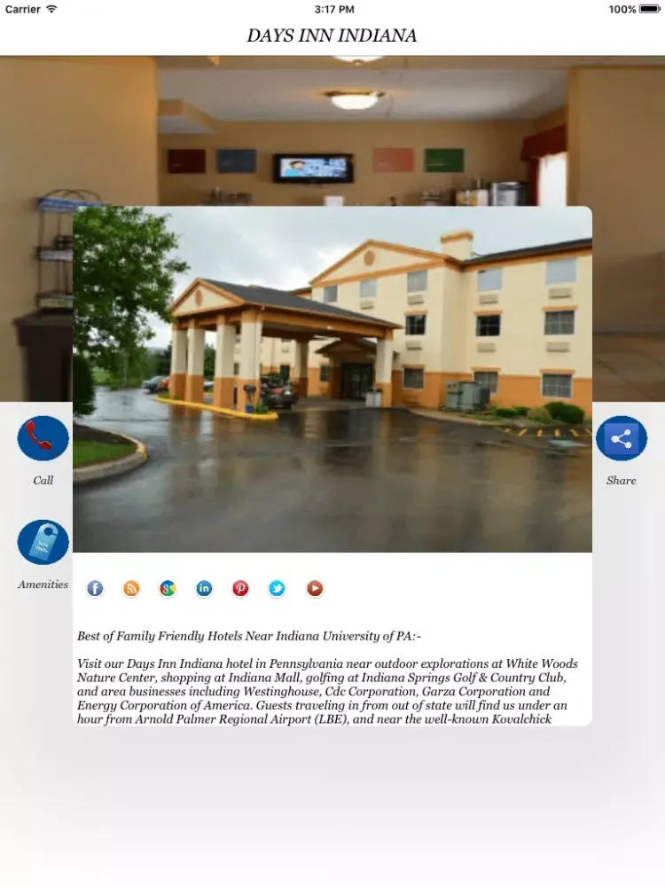 Скриншоты DAYS INN INDIANA iPad 