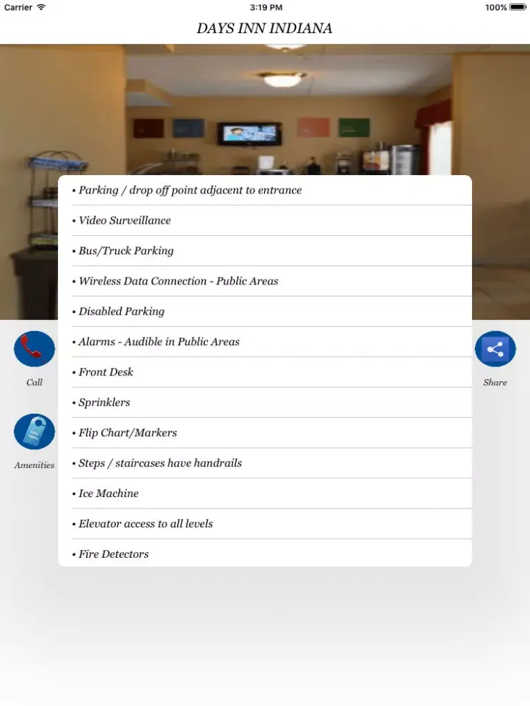 Скриншоты DAYS INN INDIANA iPad 
