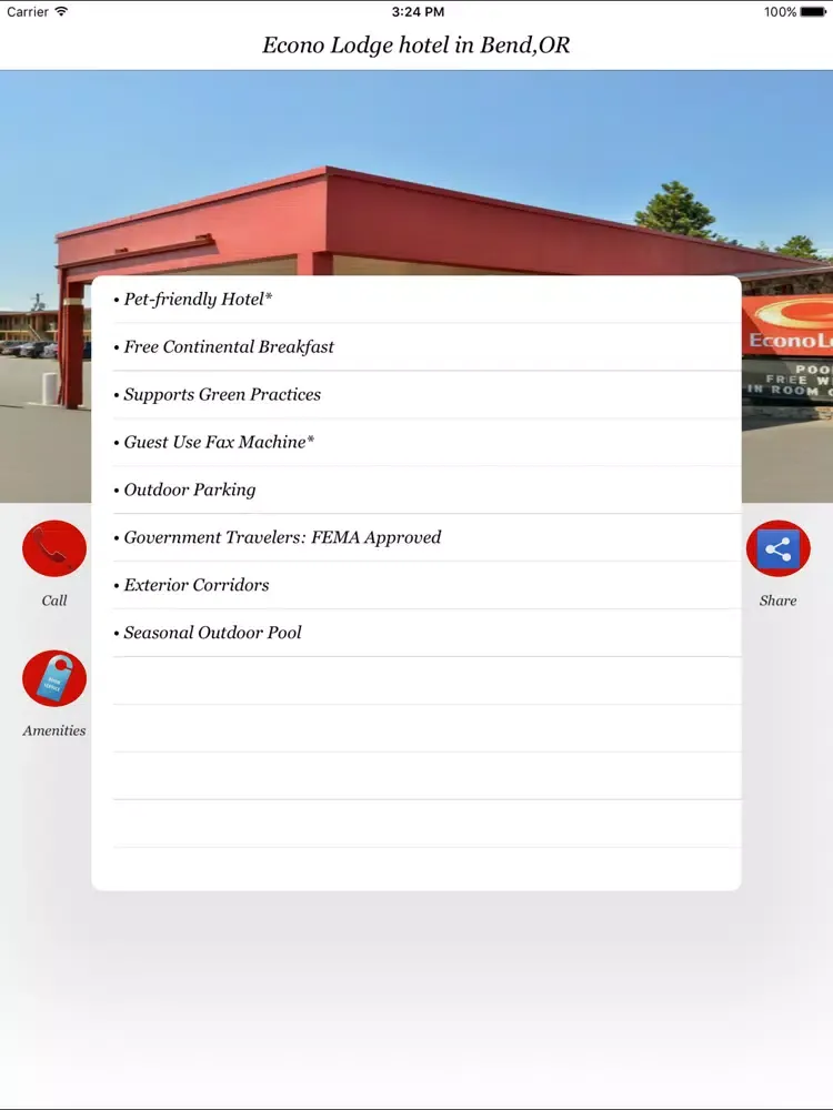 Econo Lodge hotel in Bend,OR iPad  スクリーンショット
