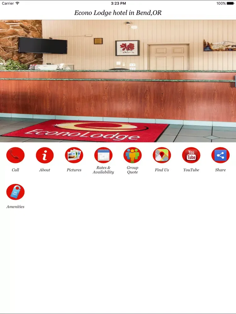 Econo Lodge hotel in Bend,OR iPad  スクリーンショット