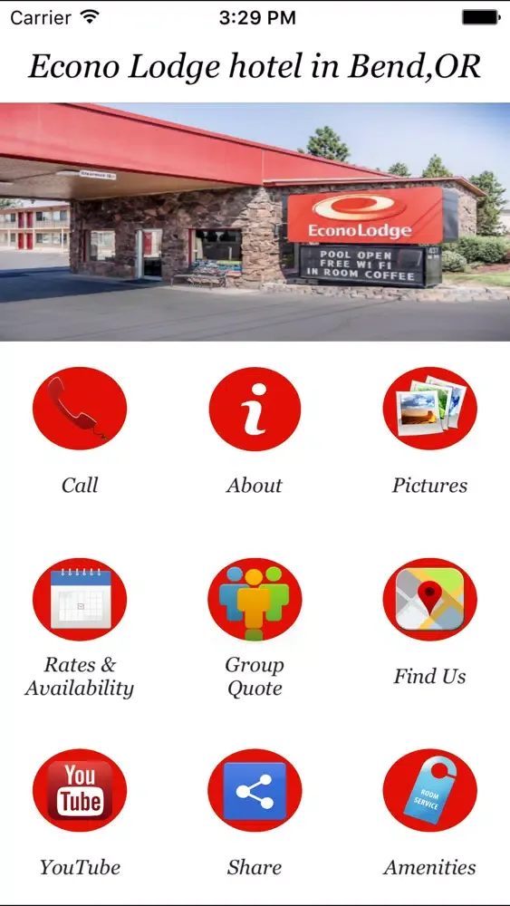 Econo Lodge hotel in Bend,OR スクリーンショット