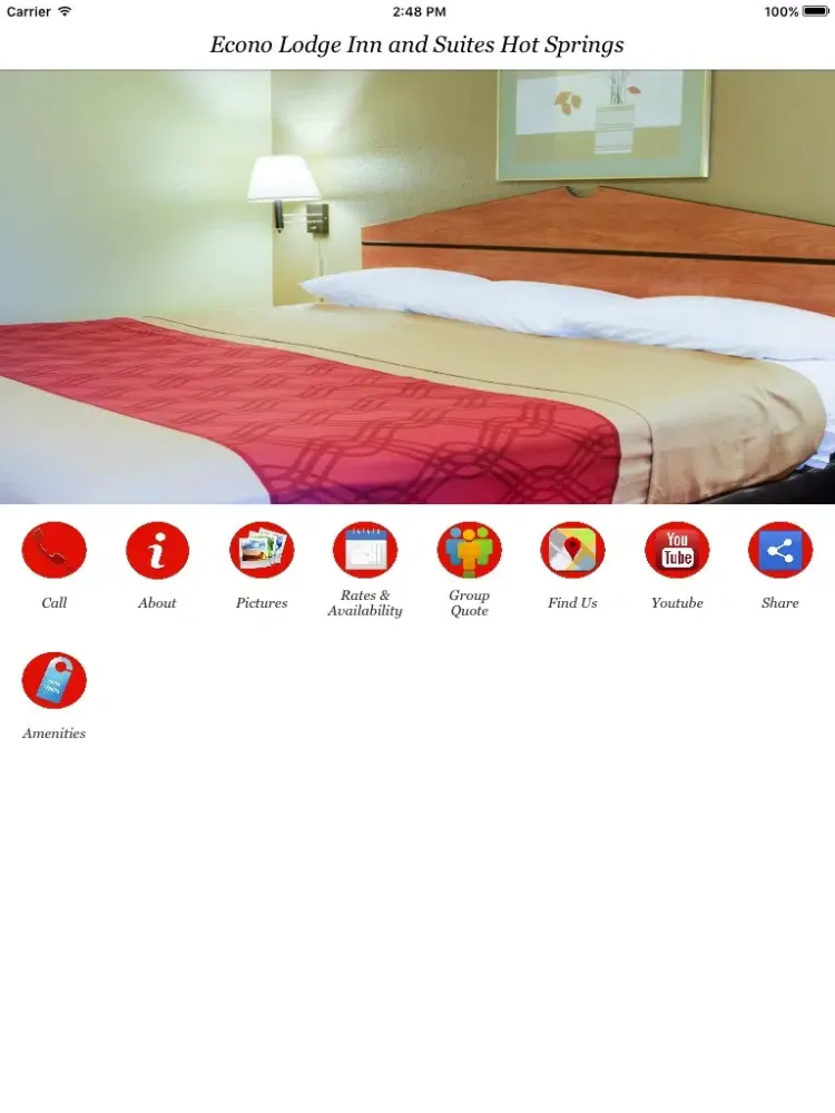 Econo Lodge Inn and Suites Hot Springs iPad  Ekran Görüntüleri