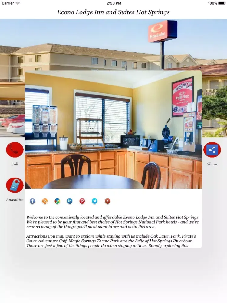 Econo Lodge Inn and Suites Hot Springs iPad  Ekran Görüntüleri