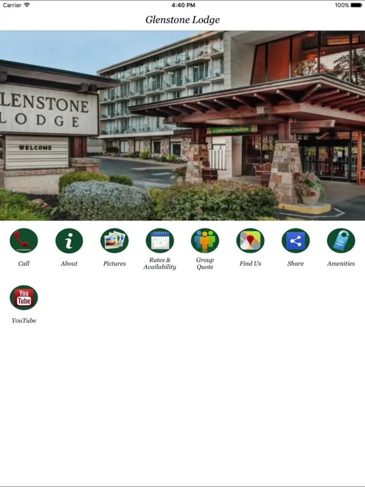 Screenshot di Glenstone Lodge iPad 