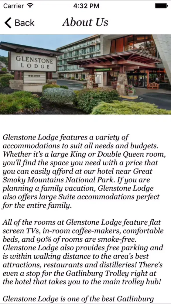 Screenshot di Glenstone Lodge