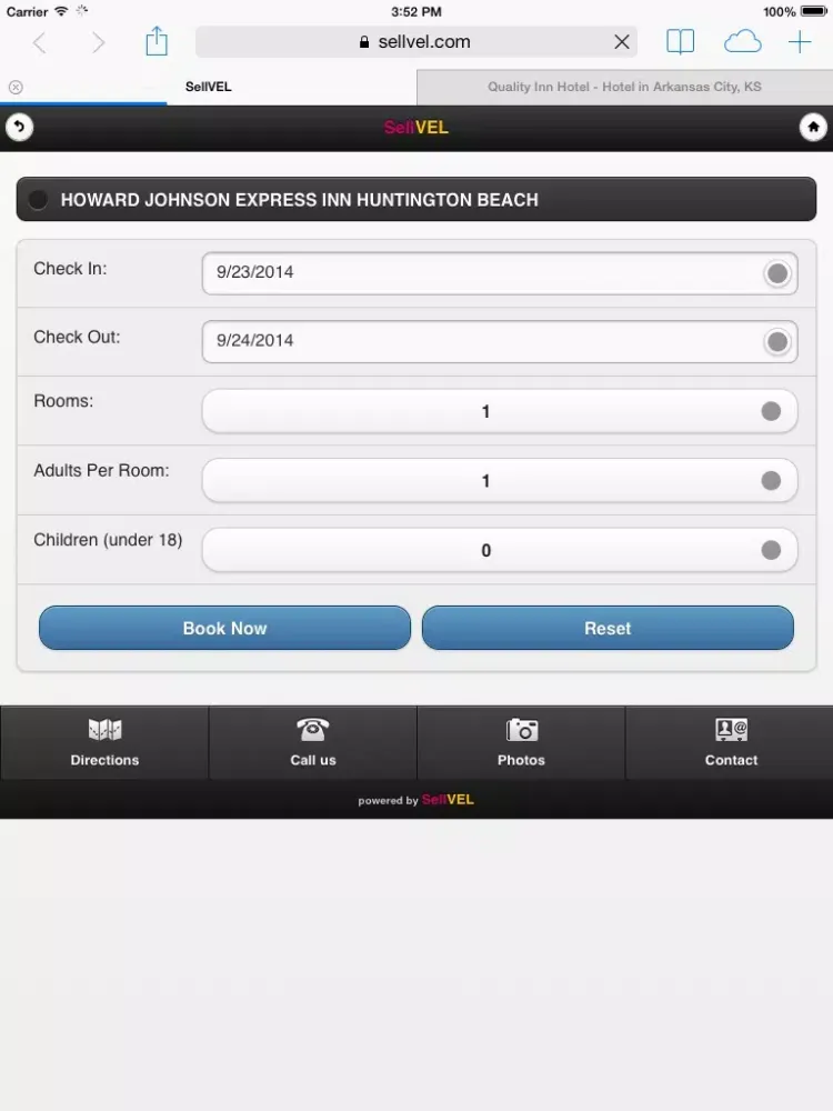 Скриншоты HOWARD JOHNSON EXPRESS INN iPad 