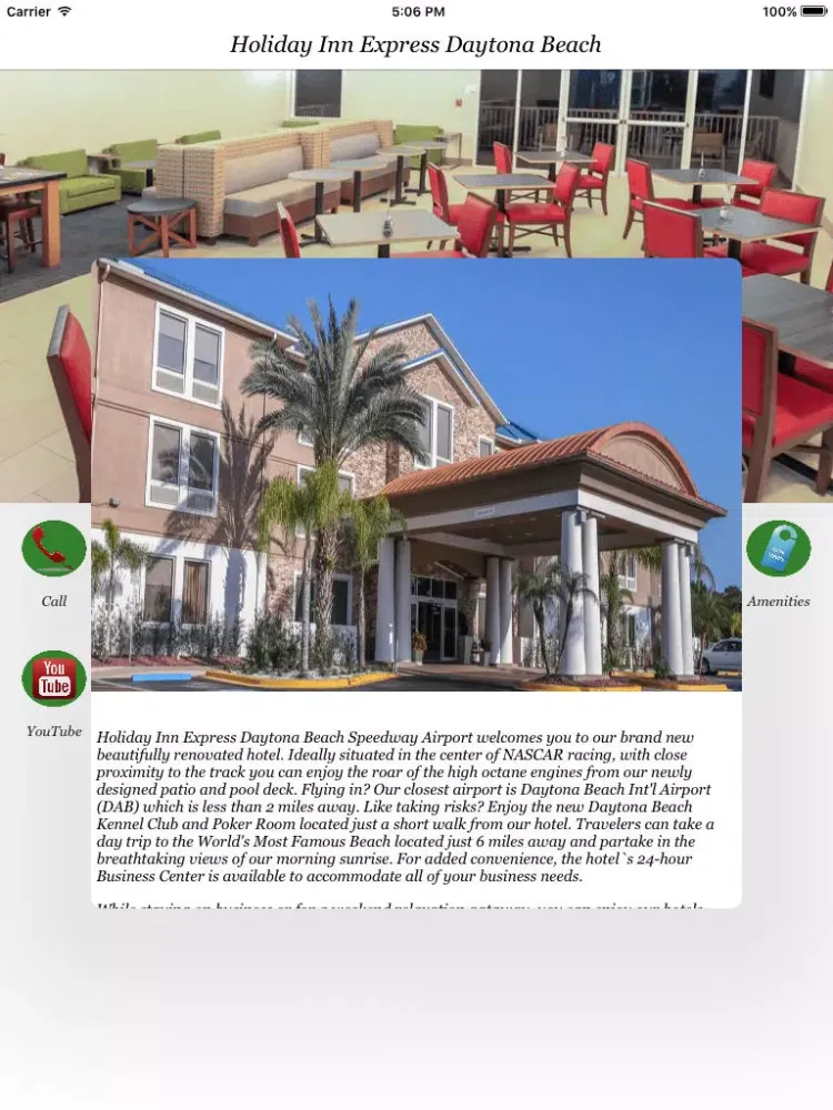 Zrzuty ekranu Holiday Inn Express Daytona Beach iPad 