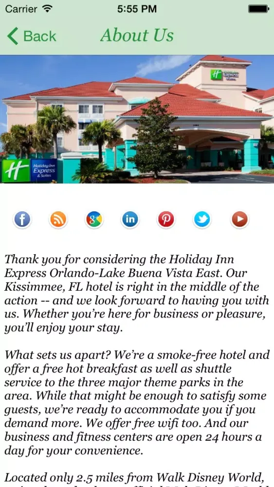Holiday Inn Express and Suites Orlando Screenshots