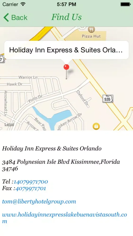 Holiday Inn Express and Suites Orlando Screenshots