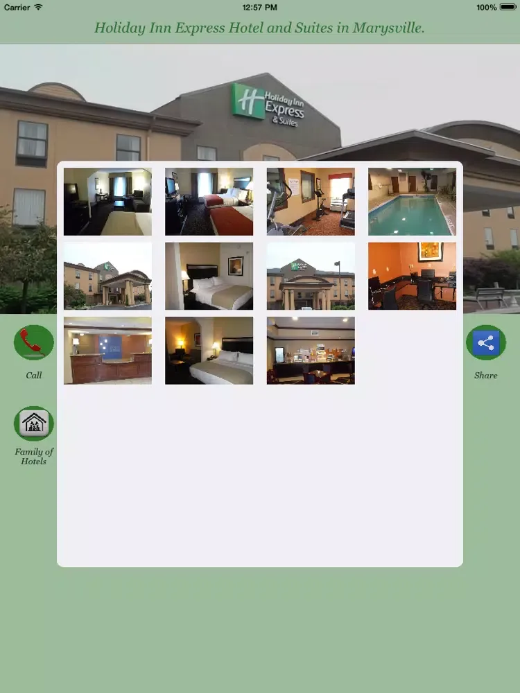 Holiday Inn Express Hotel & Suites Marysville iPad  스크린샷