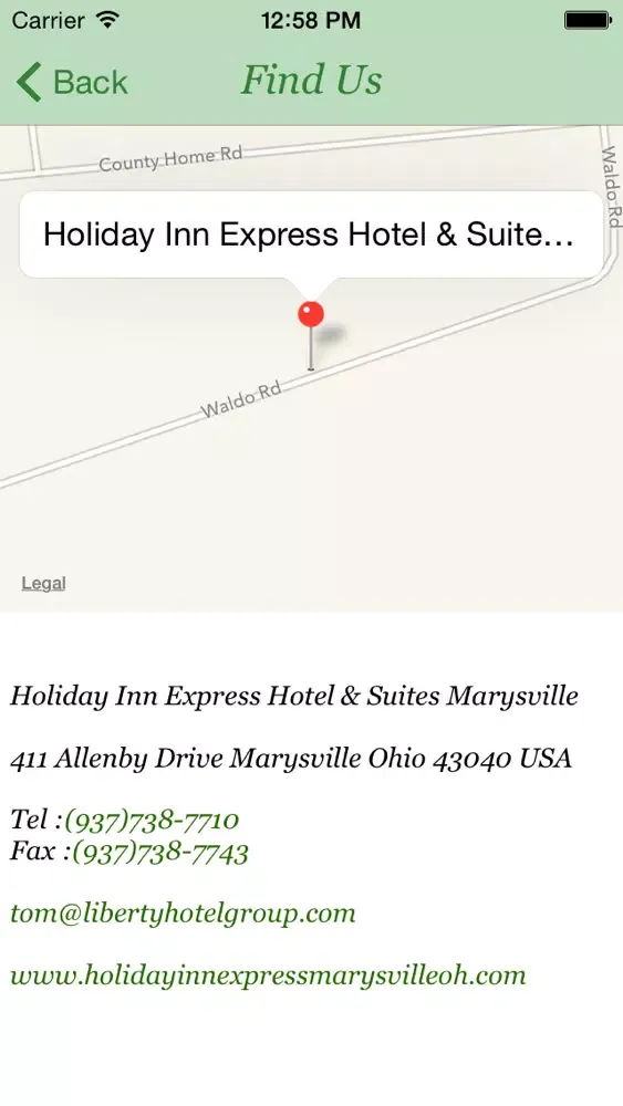 Holiday Inn Express Hotel & Suites Marysville 스크린샷