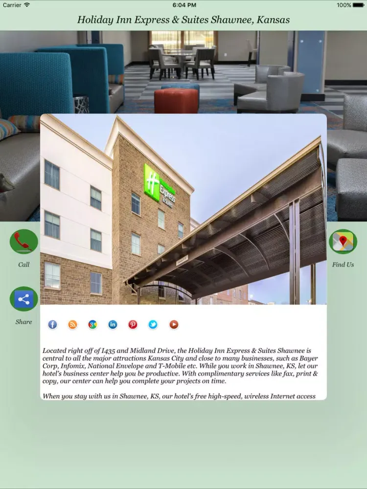ภาพหน้าจอของ Holiday Inn Express & Suites Shawnee iPad 