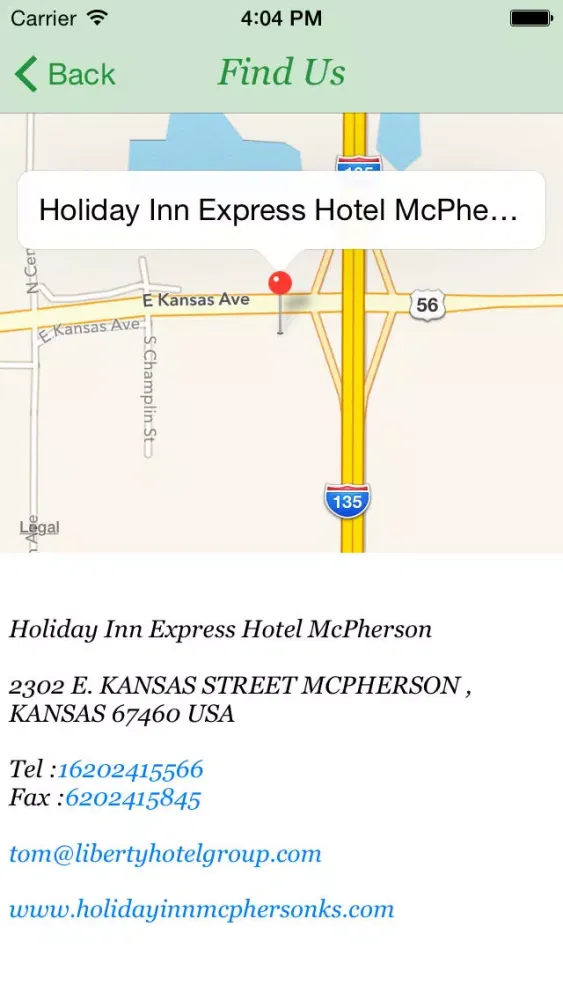 Holiday Inn Express Hotel McPherson 스크린샷