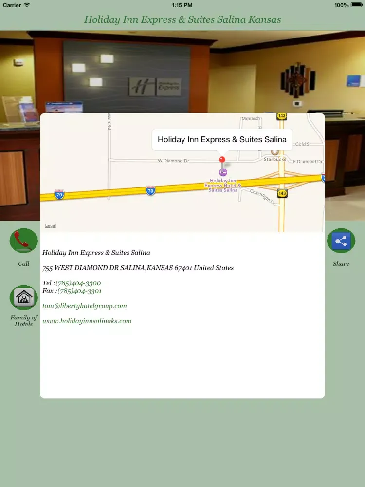 Holiday Inn Express & Suites Salina iPad  Screenshots