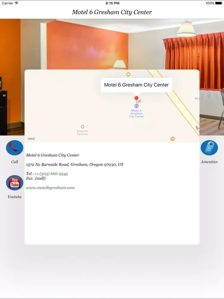 Скриншоты Motel 6 Gresham City Center iPad 