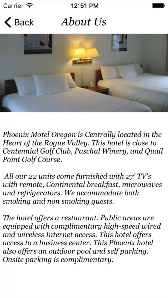 Captures d'écran de Phoenix Motel Oregon