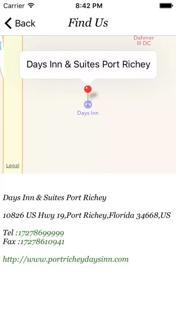 Captures d'écran de Days Inn and Suites Port Richey