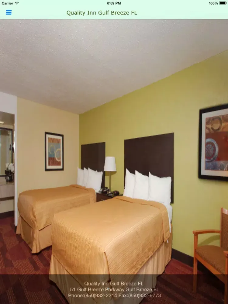 Quality Inn Gulf Breeze FL iPad 应用截图