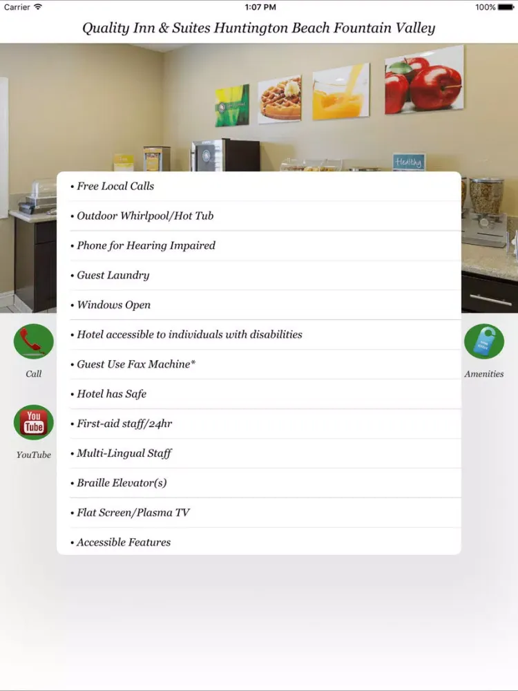 Quality Inn & Suites Huntington Beach iPad  স্ক্রিনশট