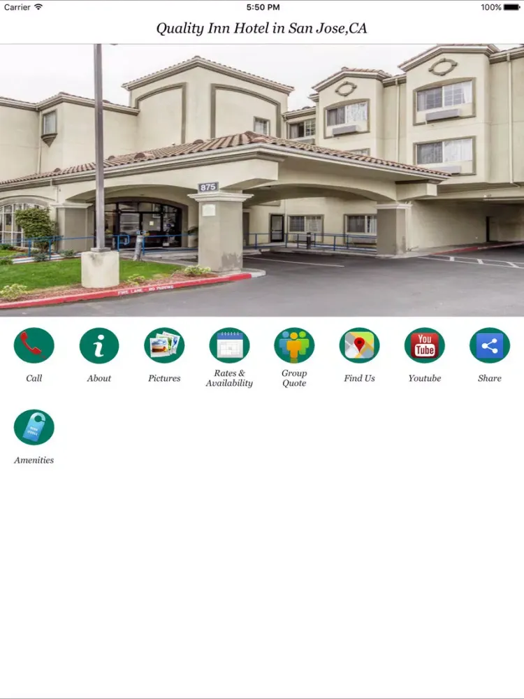 Quality Inn Hotel in San Jose,CA iPad  স্ক্রিনশট