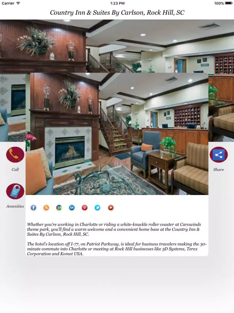 Capturas de pantalla de Country Inn & Suites By Carlson, Rock Hill, SC iPad 