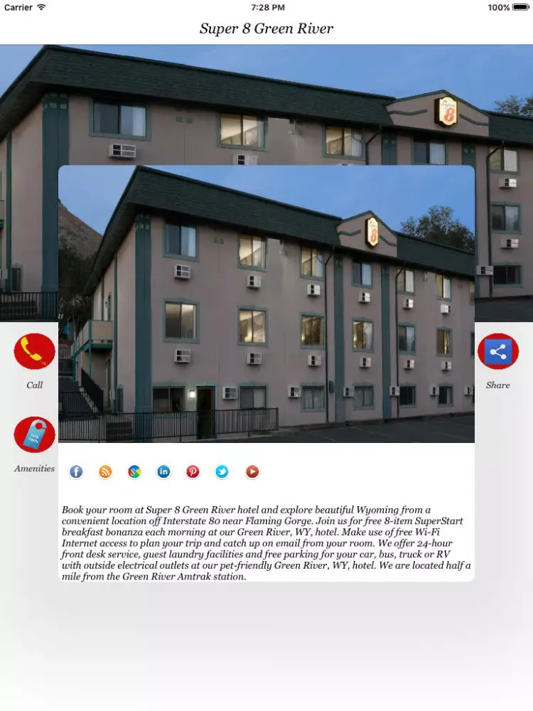 Super 8 Green River iPad  Screenshots