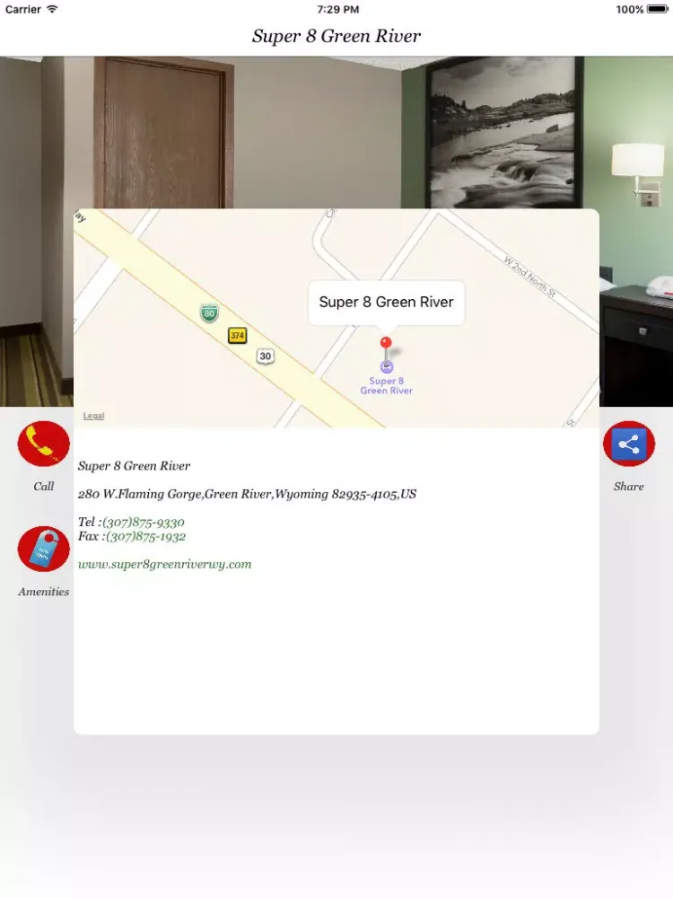 Super 8 Green River iPad  Screenshots