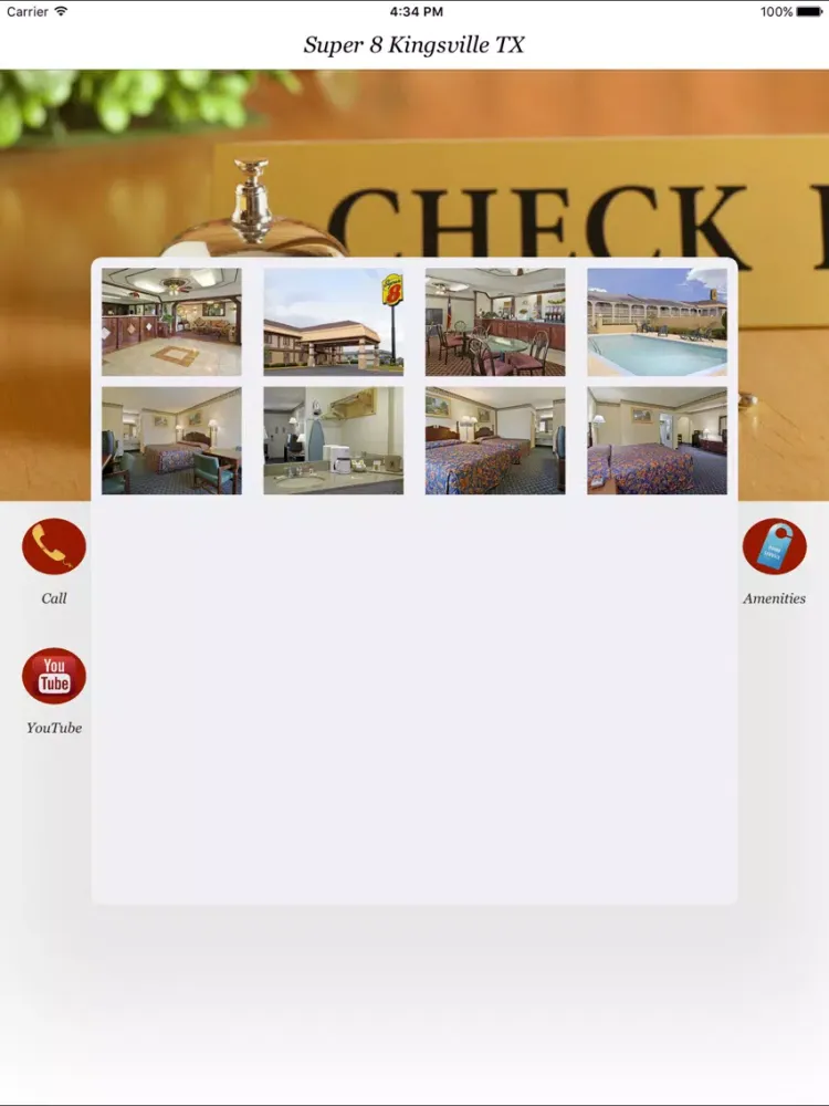 Tangkapan layar Super 8 Kingsville iPad 
