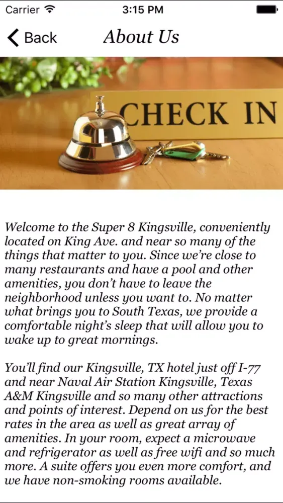 Tangkapan layar Super 8 Kingsville