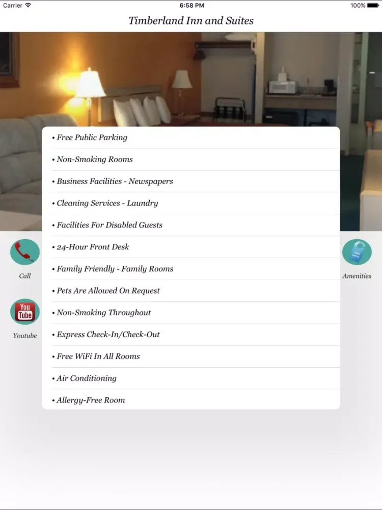 Timberland Inn & Suites iPad 应用截图