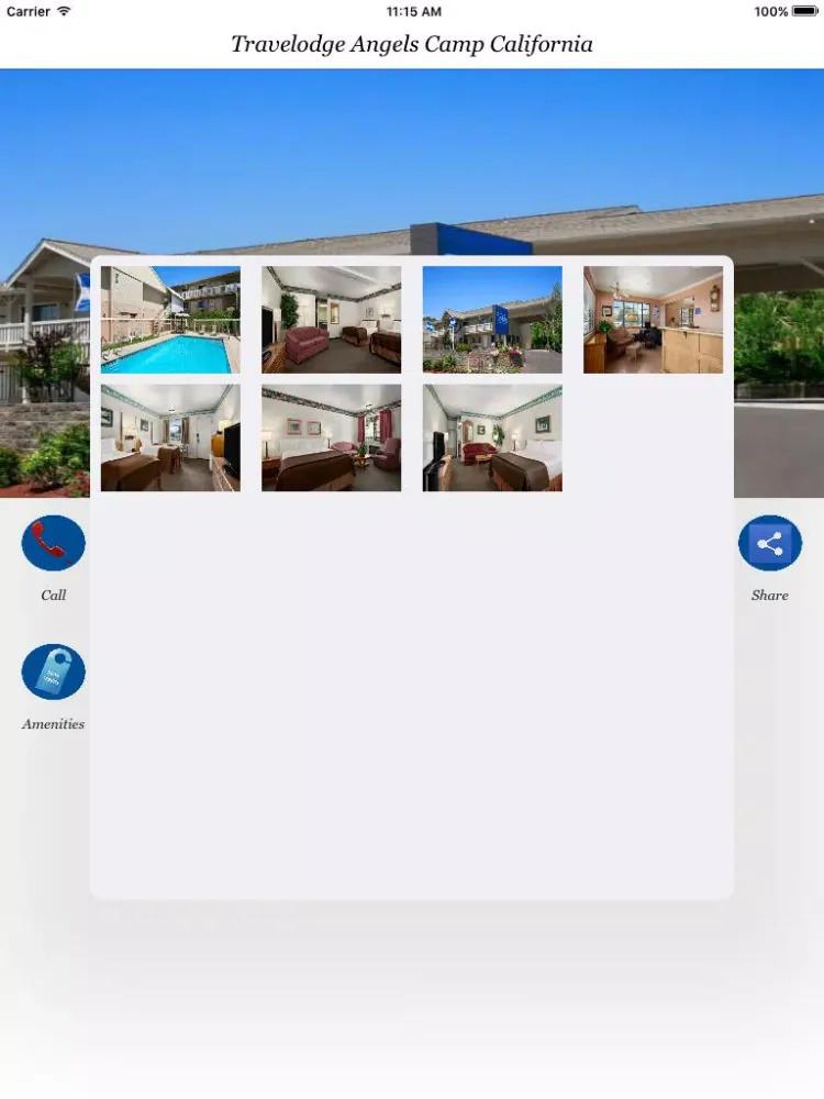 Zrzuty ekranu Travelodge Angels Camp California iPad 