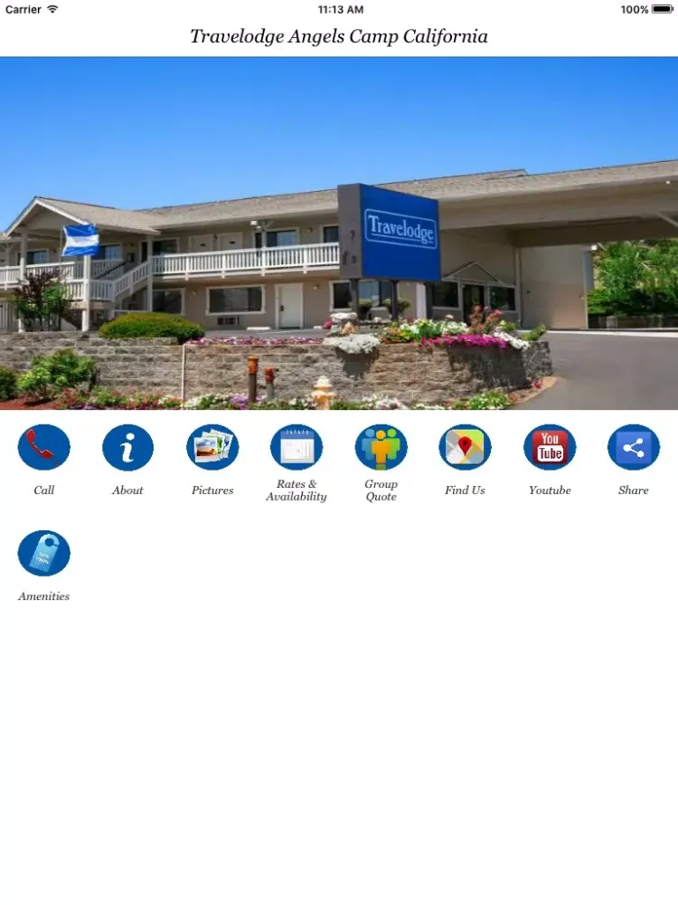 Zrzuty ekranu Travelodge Angels Camp California iPad 